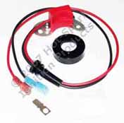 Hot-Spark electronic ignition conversion kit replaces points in 8-cylinder Ford, FoMoCo, Autolite, Motorcraft distributors