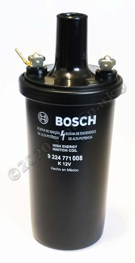 Bosch Black 9224771008 Ignition Coil with 3.4 Ohms Primary Resistance.